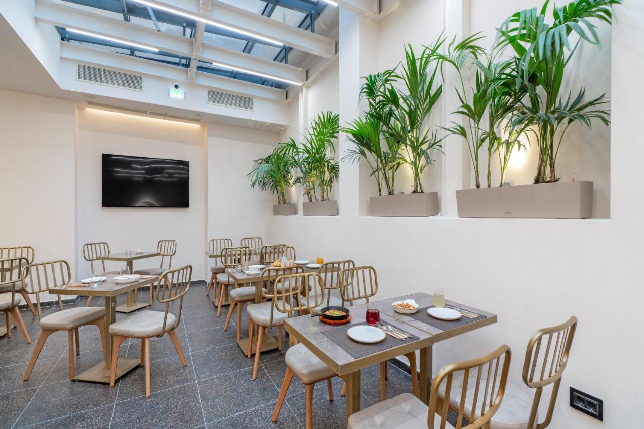 Hellenic Vibes Smart Hotel Atenas Exterior foto Breakfast room