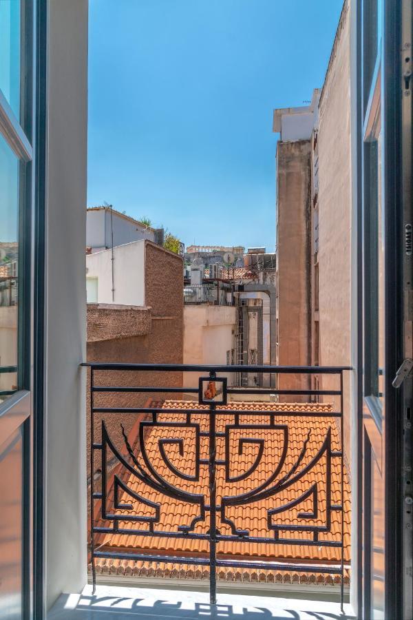 Hellenic Vibes Smart Hotel Atenas Exterior foto View from the balcony of the apartment